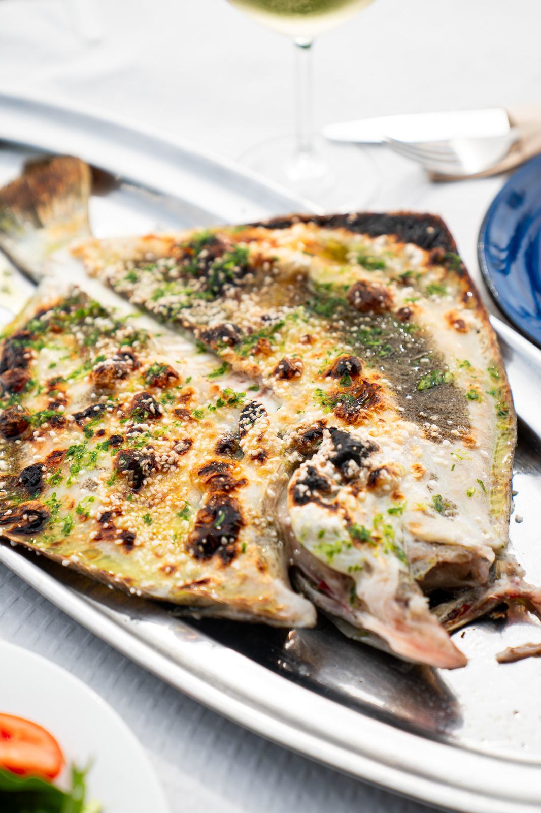 Pescado a la brasa